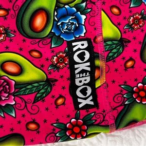 Pink Avocado Print Athletic Shorts